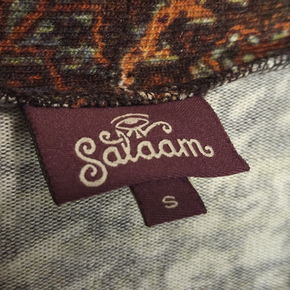 NWOT Salaam Multicolor Patterned Openfront Women's Cardigan - Sz S - Picture 4 of 7